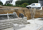 Réalisation des fondations à Montrond-le-Chateau